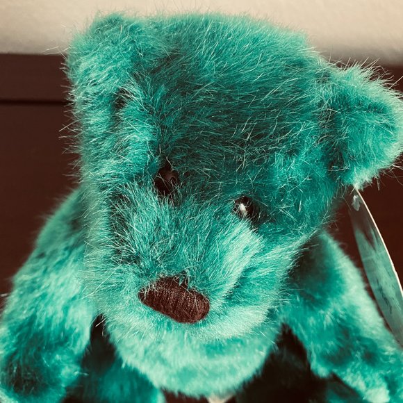 Applause May Birthstone Baby Bear Plush Emerald Green 9" Stuffed Animal - Picture 15 of 15